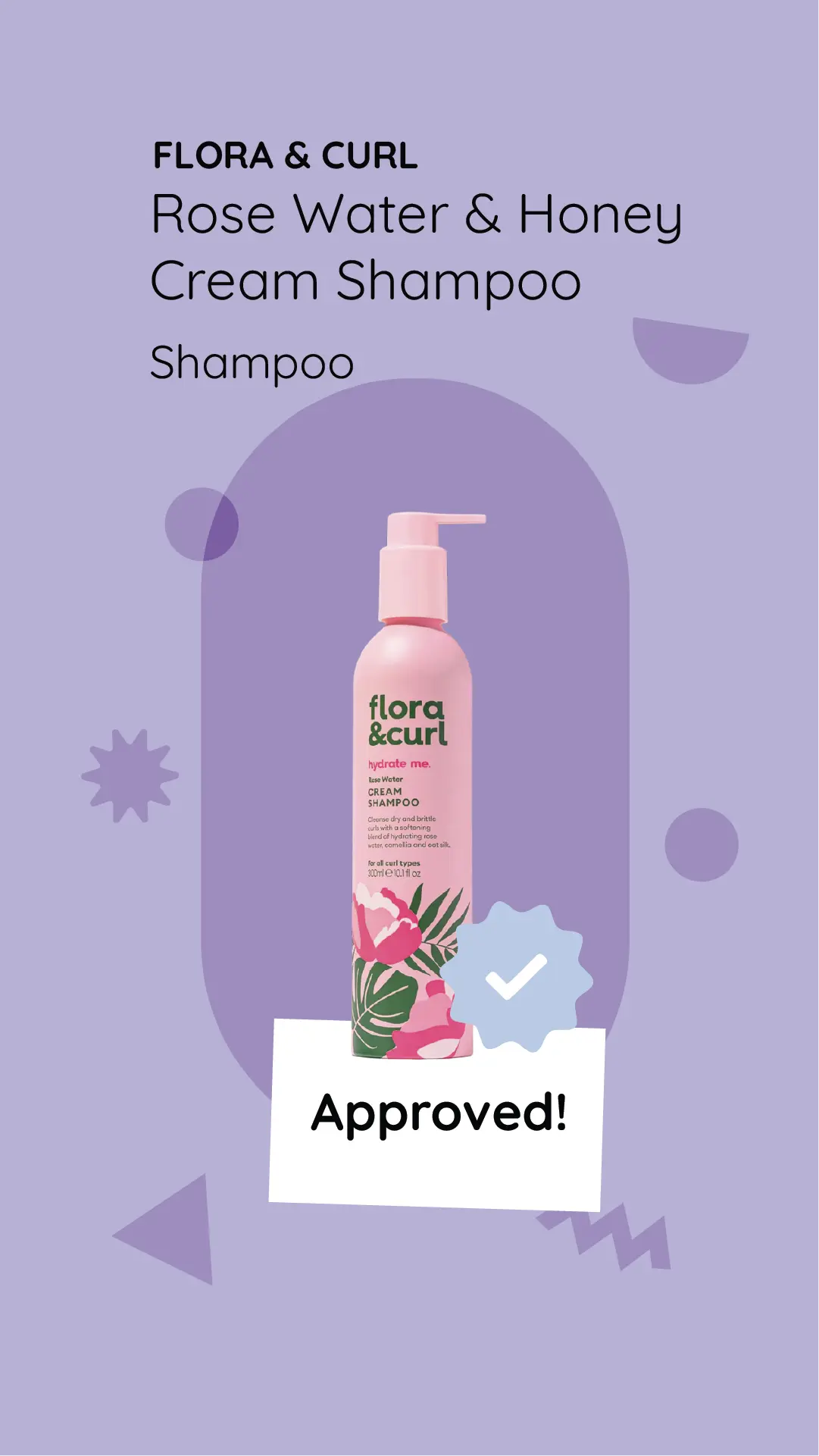 Is Flora & Curl's Rose Water & Honey Cream Shampoo Curly Girl Method Approved?